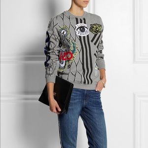 KENZO Appliquéd cotton-jersey sweatshirt